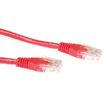 ACT rood 1,5 meter U/UTP CAT6-patchkabel met RJ45-stekkers