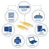 ACT geel 2 meter U/UTP CAT6-patchkabel met RJ45-stekkers