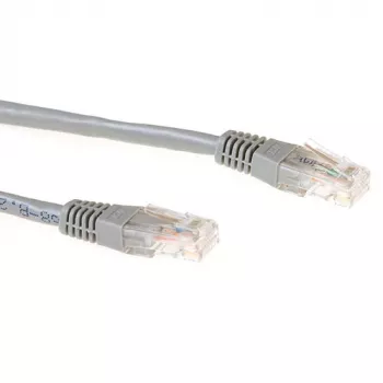 ACT Grijs 10 meter LSZH U/UTP CAT6 patchkabel met RJ45-stekkers