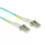 ACT 0,5 meter LSZH multimode 50/125 OM3 glasvezel-patchkabel duplex met LC-stekkers