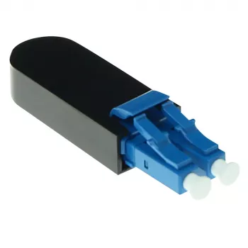 Glasvezel-LC-loopback-adapter ACT EA9004 singlemode 1310 nm zwart