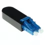 Glasvezel-LC-loopback-adapter ACT EA9004 singlemode 1310 nm zwart