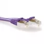 ACT Paars 1,5 meter LSZH SFTP CAT6A patchkabel snagless met RJ45-stekkers