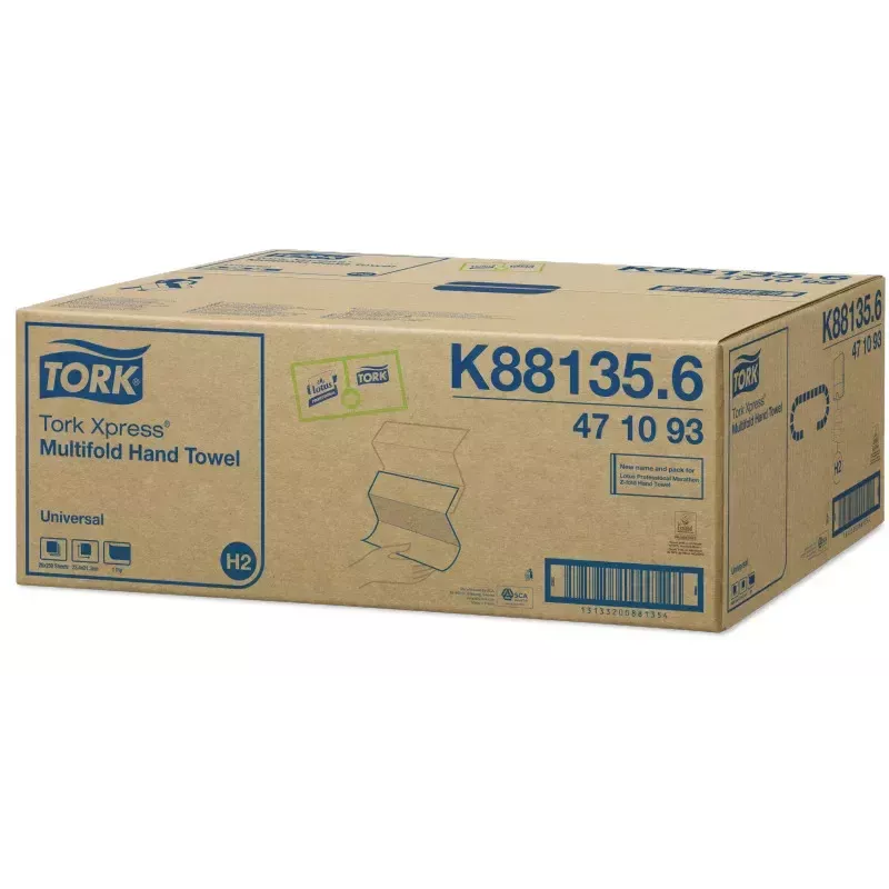 Papieren handdoekjes Tork 471093 250 vel wit