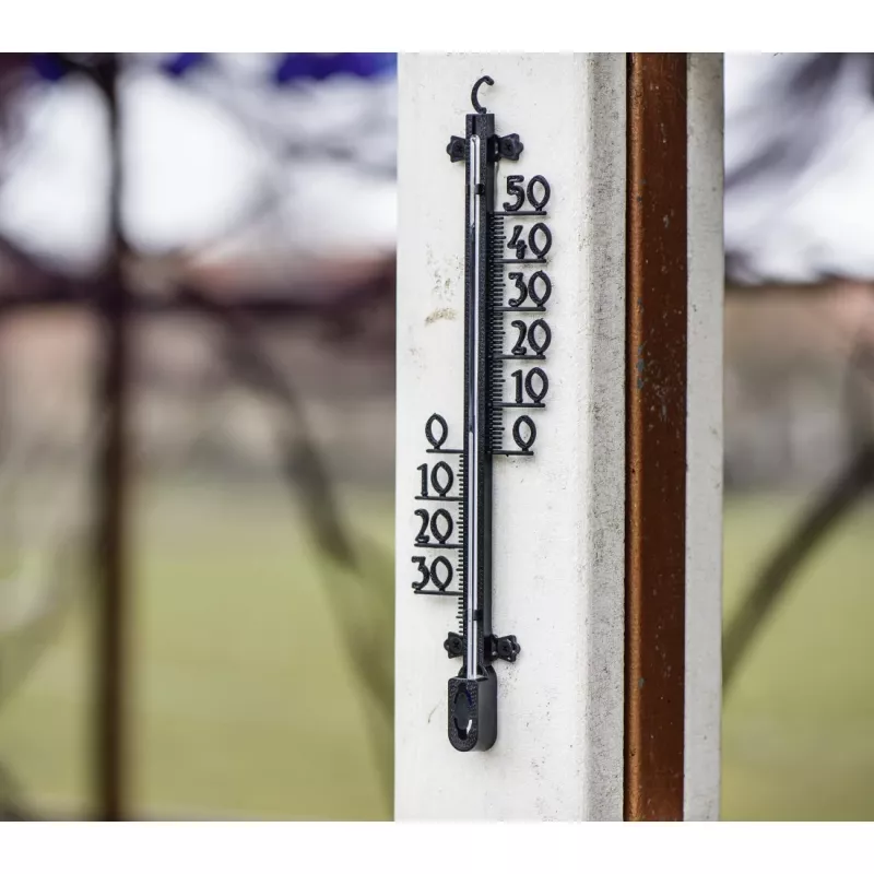 Hama 00186405 omgevingsthermometer mechanische omgevingsthermometer binnen/buiten zwart
