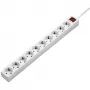 Hama 00137234 overspanningsbeveiliging wit 10 AC-stopcontacten 230 V 3 m