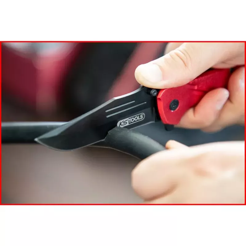Zakmes Camper/Scout KS Tools 907.2220 zwart rood