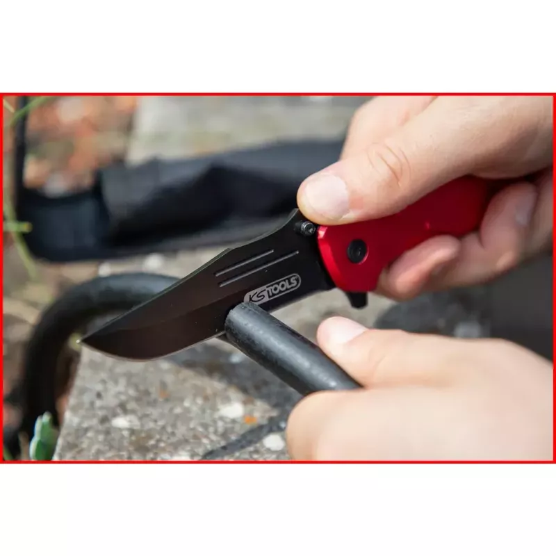 Zakmes Camper/Scout KS Tools 907.2220 zwart rood