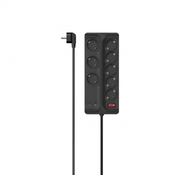Hama 00223162 Stekkerdoos 1,5 m 8 AC-uitgangen binnen zwart