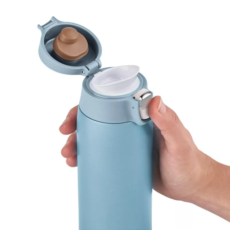 EMSA Light Mug 400 ml blauw roestvrijstalen deksel polypropyleen