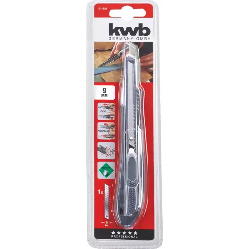 KWB 014409 utilitymes zwart afbreekmes 9 mm
