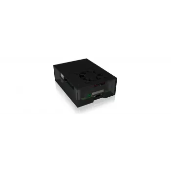ICY BOX IB-RP108 behuizing antraciet, zwart