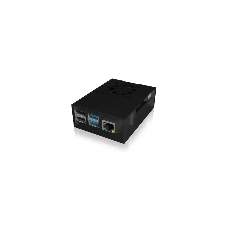 ICY BOX IB-RP108 behuizing antraciet, zwart