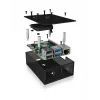 ICY BOX IB-RP108 behuizing antraciet, zwart
