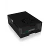 ICY BOX IB-RP108 behuizing antraciet, zwart