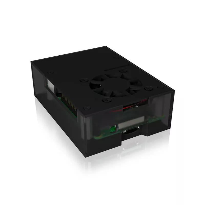 ICY BOX IB-RP108 behuizing antraciet, zwart