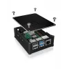 ICY BOX IB-RP110 behuizing zwart