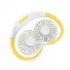 Unold Neck Fan Breezy White, wit, geel, 2 ventilatoren, 8 u, nekventilator, wit, 1 stuk
