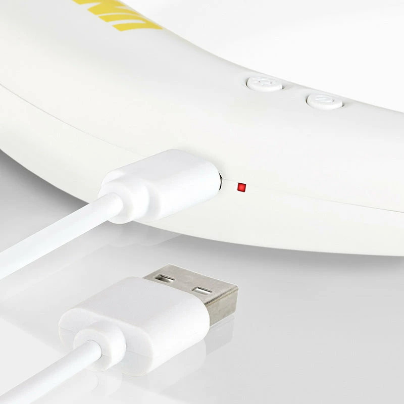 Unold Neck Fan Breezy White, wit, geel, 2 ventilatoren, 8 u, nekventilator, wit, 1 stuk