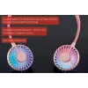 Unold nekventilator Breezy Pink, roze, 2 ventilatoren, 8 u, nekventilator, wit, 1 stuk
