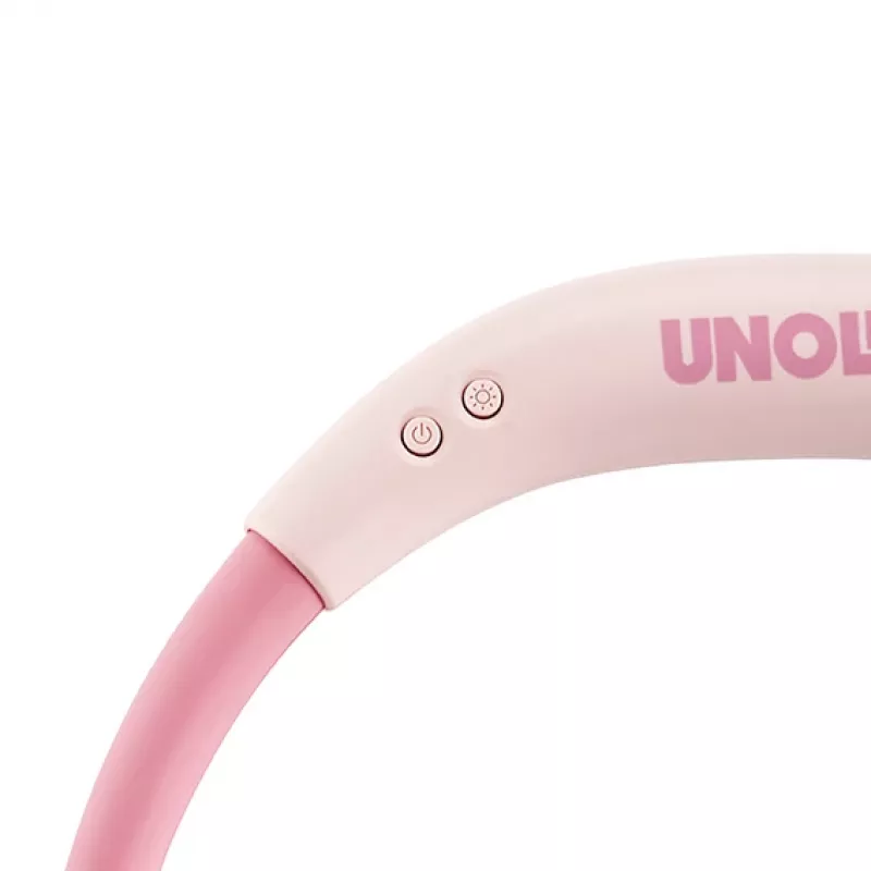 Unold nekventilator Breezy Pink, roze, 2 ventilatoren, 8 u, nekventilator, wit, 1 stuk