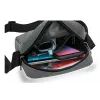 Schoudertas WEDO 59 350512 — polyester grijs unisex schouder-/handtas, rits