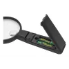 Hand-ledloep WEDO 271 7565 — 5× vergroting, batterijgevoed, zwart/wit