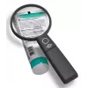 Hand-ledloep WEDO 271 7565 — 5× vergroting, batterijgevoed, zwart/wit