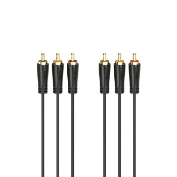 Hama 00205150 audiokabel 1,5 m 3 x RCA zwart