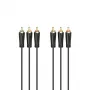 Hama 00205150 audiokabel 1,5 m 3 x RCA zwart