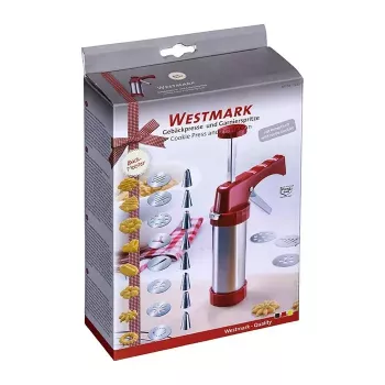 Koekjesspuit Westmark 32332260 rood zilver kunststof RVS