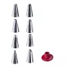Koekjesspuit Westmark 32332260 rood zilver kunststof RVS