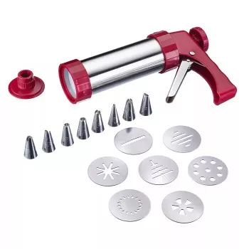 Koekjesspuit Westmark 32332260 rood zilver kunststof RVS