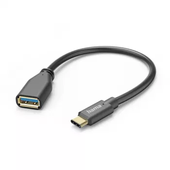 Hama 00125105 USB-kabel USB 3.2 Gen 1 (3.1 Gen 1) 0,15 m USB A USB C zwart