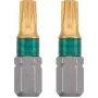 Schroevendraaier-bits KWB 124215 2 stuks Torx T15 25 mm zeskant