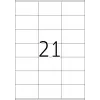 Etiketten HERMA Premium A4 70x42 mm wit papier mat 2100 stuks
