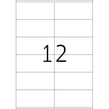 Zelfklevend printeretiket HERMA Premium A4 105x48 mm 300 stuks