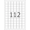 Zelfklevend printeretiket HERMA Labels Premium A4 25,4 x 16,9 mm