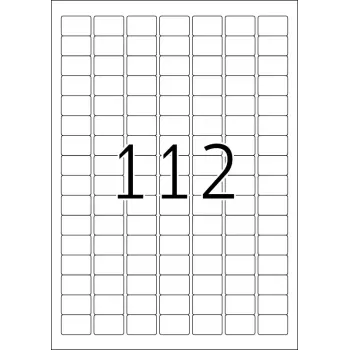 Zelfklevend printeretiket HERMA Labels Premium A4 25,4 x 16,9 mm