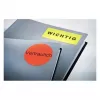 Avery Zweckform L6005-25 Zelfklevende etiketten, fluorescerend rood, A4, permanente lijm, 25 vellen