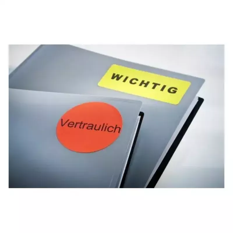 Avery Zweckform L6005-25 Zelfklevende etiketten, fluorescerend rood, A4, permanente lijm, 25 vellen
