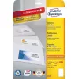 Zelfklevende rechthoekige etiketten Avery Zweckform 6119, permanent hechtend, wit, 30 stuks