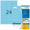 Labels HERMA kleur A4 70x37 mm blauw papier mat 2400 stuks