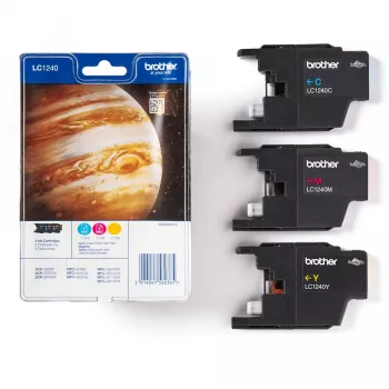 Brother LC1240RBWBPDR inktpatroon 3 stuks origineel cyaan, magenta, geel