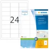Adresetiketten Premium HERMA A4 63,5x33,9 mm 2400 stuks