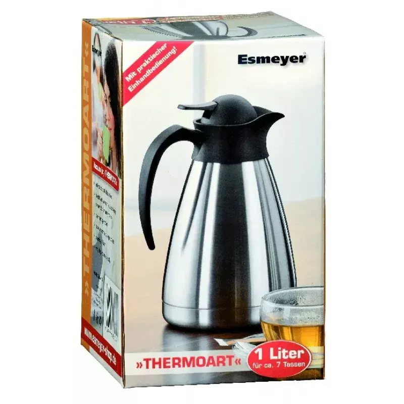 Esmeyer THERMOART Thermosfles 1 L, mat roestvrij staal