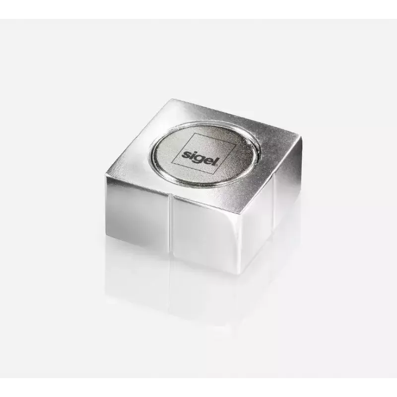 Koelkastmagneet Sigel C10 aluminium zilver 1 stuk