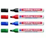 Permanentmarker Edding 3300 beitelpunt zwart blauw groen rood
