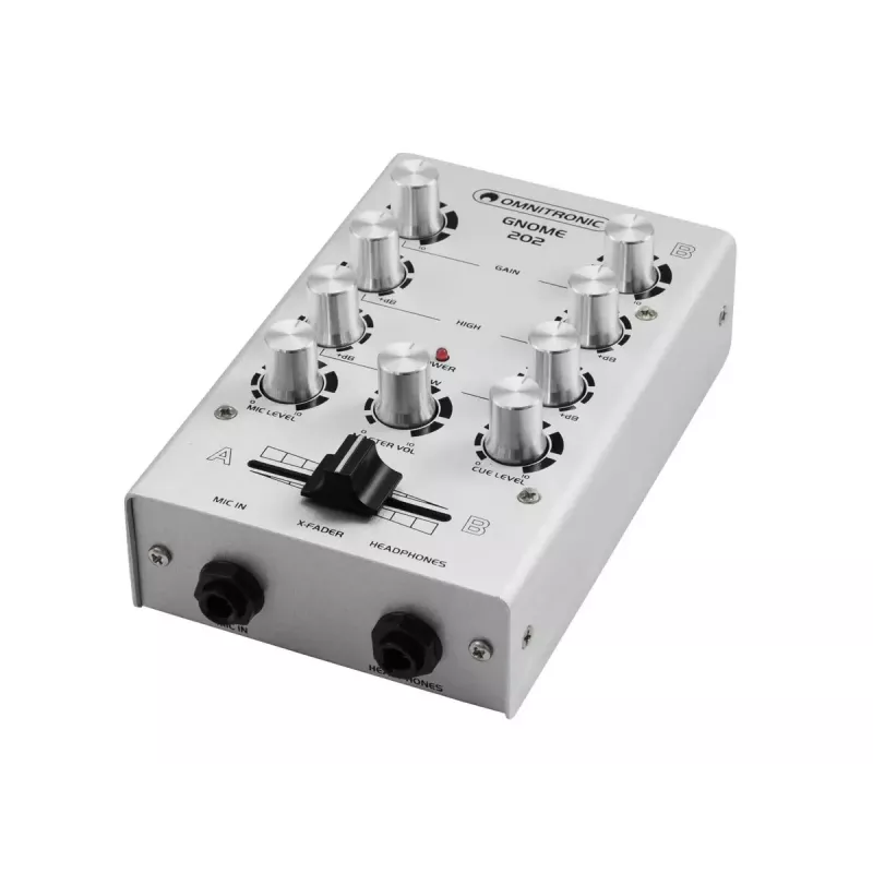 Audiomixer Omnitronic 10006881 2 kanalen 20 - 20000 Hz zilver