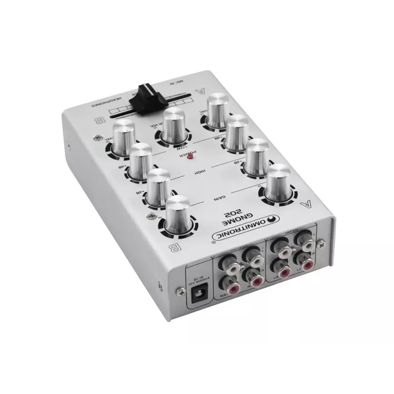 Audiomixer Omnitronic 10006881 2 kanalen 20 - 20000 Hz zilver
